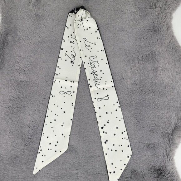 New Aquarius Zodiac Sign Silk Twilly Scarf - Picture 6 of 7